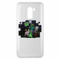 Чехол для Xiaomi Pocophone F1 Minecraft Party - PrintSalon