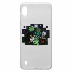 Чехол для Samsung A10 Minecraft Party - PrintSalon