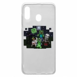 Чехол для Samsung A30 Minecraft Party - PrintSalon