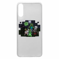 Чехол для Samsung A70 Minecraft Party - PrintSalon
