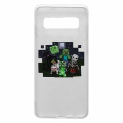 Чехол для Samsung S10 Minecraft Party - PrintSalon