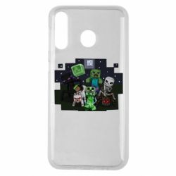 Чехол для Samsung M30 Minecraft Party - PrintSalon