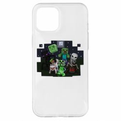 Чехол для iPhone 12 Pro Max Minecraft Party - PrintSalon