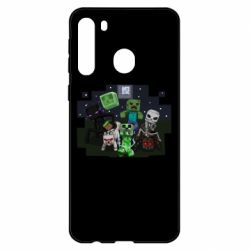 Чехол для Samsung A21 Minecraft Party