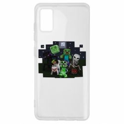 Чехол для Samsung A41 Minecraft Party