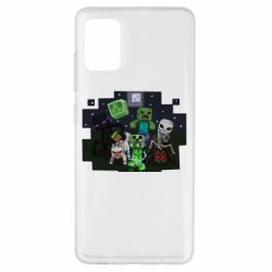 Чехол для Samsung A51 Minecraft Party - PrintSalon