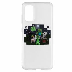 Чехол для Samsung S20 Minecraft Party - PrintSalon