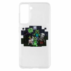 Чехол для Samsung S21 Minecraft Party - PrintSalon