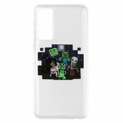 Чехол для Huawei P Smart 2021 Minecraft Party - PrintSalon