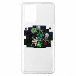 Чехол для Oppo A74 4G Minecraft Party - PrintSalon
