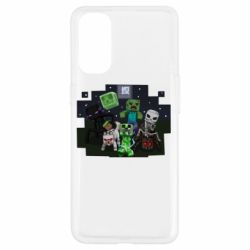 Чехол для Oppo Reno 4 Minecraft Party - PrintSalon