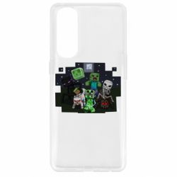 Чехол для Oppo Reno 4 Pro Minecraft Party - PrintSalon