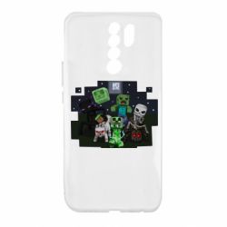 Чехол для Xiaomi Redmi 9 Minecraft Party - PrintSalon
