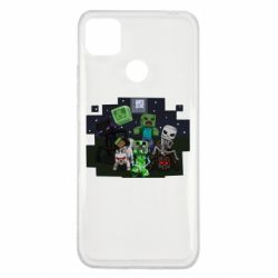 Чехол для Xiaomi Redmi 9c Minecraft Party - PrintSalon