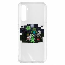 Чехол для Realme 6 Pro Minecraft Party - PrintSalon