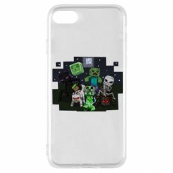 Чехол для iPhone SE 2022 Minecraft Party - PrintSalon