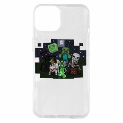 Чехол для iPhone 14 Minecraft Party - PrintSalon
