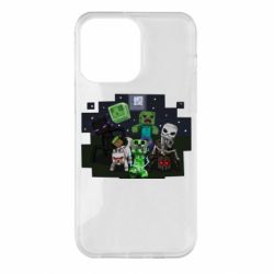 Чехол для iPhone 14 Pro Max Minecraft Party - PrintSalon