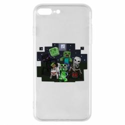 Чехол для iPhone 7 Plus Minecraft Party - PrintSalon