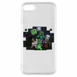 Чехол для iPhone 8 Minecraft Party - PrintSalon