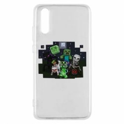 Чехол для Huawei P20 Minecraft Party - PrintSalon