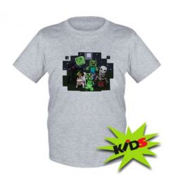 Детская футболка Minecraft Party - PrintSalon
