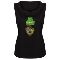 Женская майка Minecraft Steve - PrintSalon