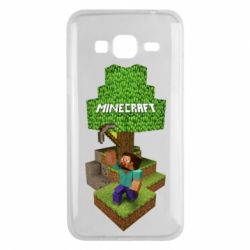 Чехол для Samsung J3 2016 Minecraft Steve - PrintSalon