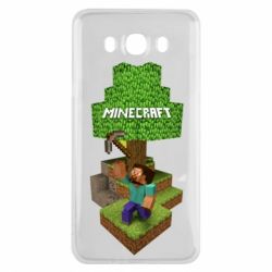 Чехол для Samsung J7 2016 Minecraft Steve - PrintSalon