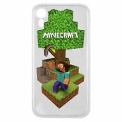 Чехол для iPhone XR Minecraft Steve - PrintSalon