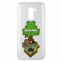 Чехол для Xiaomi Pocophone F1 Minecraft Steve - PrintSalon