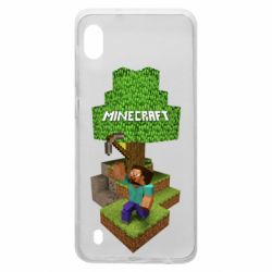 Чехол для Samsung A10 Minecraft Steve - PrintSalon