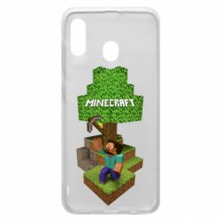 Чехол для Samsung A20 Minecraft Steve - PrintSalon