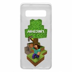 Чехол для Samsung S10 Minecraft Steve - PrintSalon