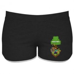 Женские шорты Minecraft Steve - PrintSalon