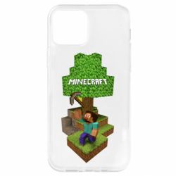Чехол для iPhone 12 Minecraft Steve - PrintSalon