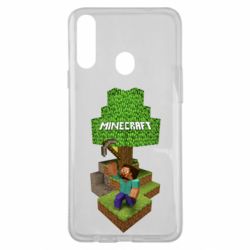 Чехол для Samsung A20s Minecraft Steve - PrintSalon