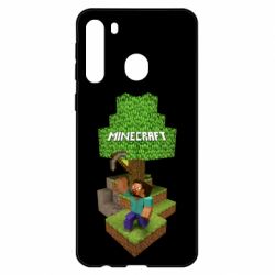 Чехол для Samsung A21 Minecraft Steve - PrintSalon
