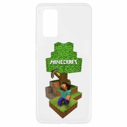 Чехол для Samsung A32 4G Minecraft Steve - PrintSalon