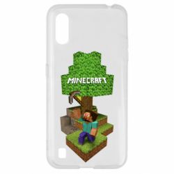 Чехол для Samsung A01/M01 Minecraft Steve - PrintSalon