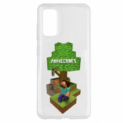 Чехол для Samsung S20 Minecraft Steve - PrintSalon