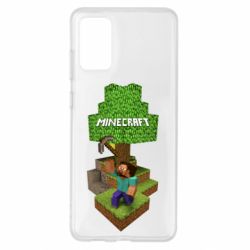 Чехол для Samsung S20+ Minecraft Steve - PrintSalon