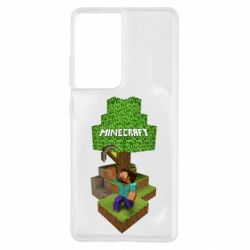 Чехол для Samsung S21 Ultra Minecraft Steve - PrintSalon