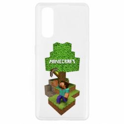 Чехол для Oppo Find X2 Minecraft Steve - PrintSalon