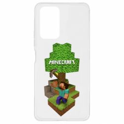 Чехол для Xiaomi Redmi Note 10 Pro Minecraft Steve - PrintSalon