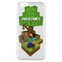 Чехол для iPhone 6/6S Minecraft Steve - PrintSalon