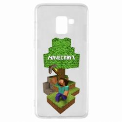 Чехол для Samsung A8+ 2018 Minecraft Steve - PrintSalon