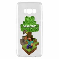 Чехол для Samsung S8 Minecraft Steve - PrintSalon