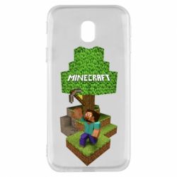 Чехол для Samsung J3 2017 Minecraft Steve - PrintSalon