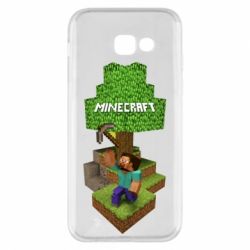 Чехол для Samsung A5 2017 Minecraft Steve - PrintSalon